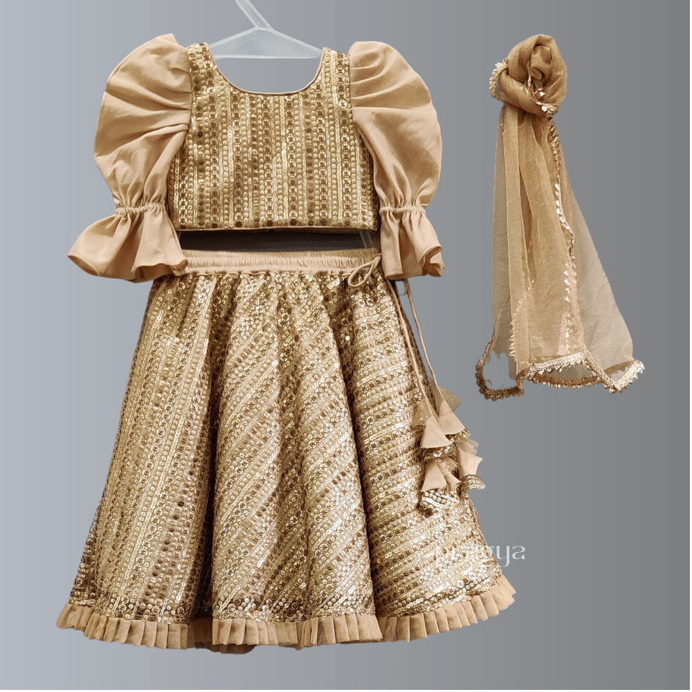 Gold Ghagra Set Our Exclusive Design